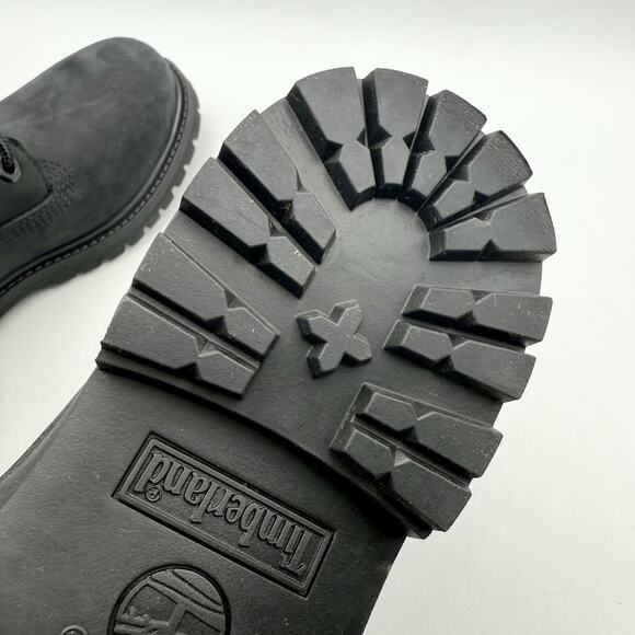 Timberland Premium Womens 6" Ankle Boots US 6.5 Black Nubuck Leather WP NIB - Picture 13 of 13